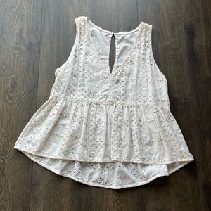 NWOT Melrose and Market Eyelet Blouse